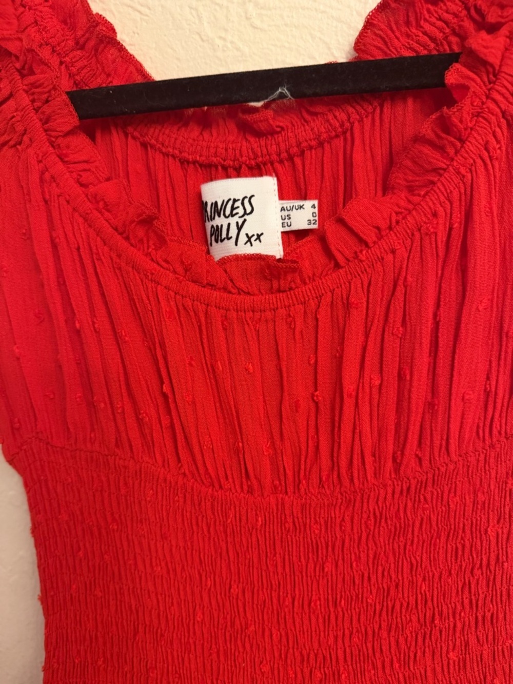 Princess Polly Red Ruffle Dress - Picture 5 of 6